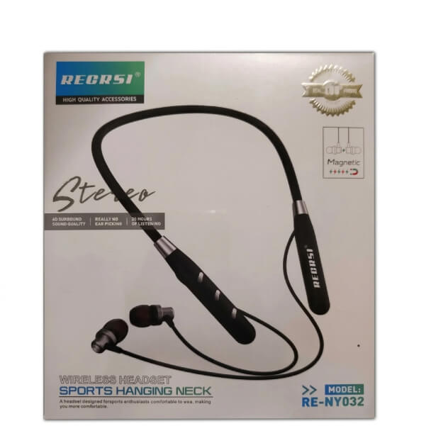 Regrsi RE-NY032 Wireless Neckband Bluetooth Earphone